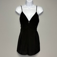 NWT Blue Blush Black Going Out Bachelorette Resortwear Lightweight Romper Sz M