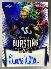2025 Leaf Vivid Dierre Hill Bursting With Talent Autograph #'d 6/6 Oregon Ducks