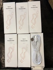 Pack of 6 USB-C to USB-A Charging Cables