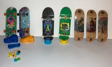 Tech Deck & Hot Wheels Mini Finger Skateboards-Lot Of 7 Parts AS IS