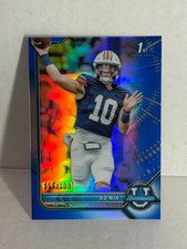 2021-22 Bo Nix 1st Bowman Chrome Blue Refractor /199 (RC) Denver Broncos ROOKIE