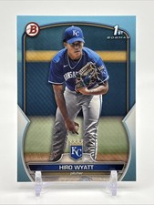2023 Bowman Draft - Hiro Wyatt #BD-80 Sky Blue /499 (RC, SP) Royals