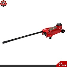 3 Ton Automotive Hydraulic Floor Jacks Red With Single Quick Piston Pump