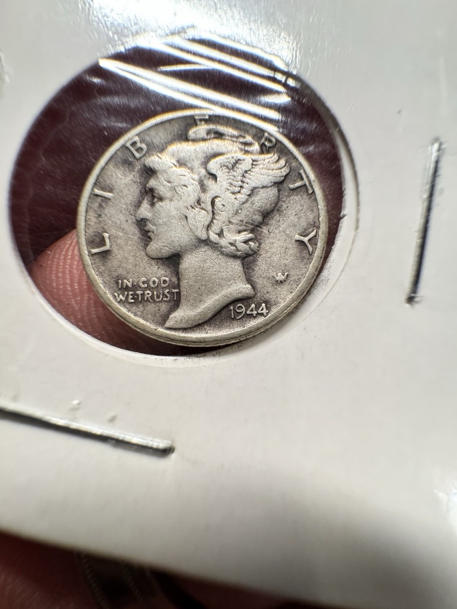 ERROR COIN 1944 MERCURY DIME 90% SILVER. WW2 TIME PERIOD 