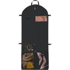 Heavy Duty 65-Inch Garment Bag for Suits Tuxedos Dresses Coats