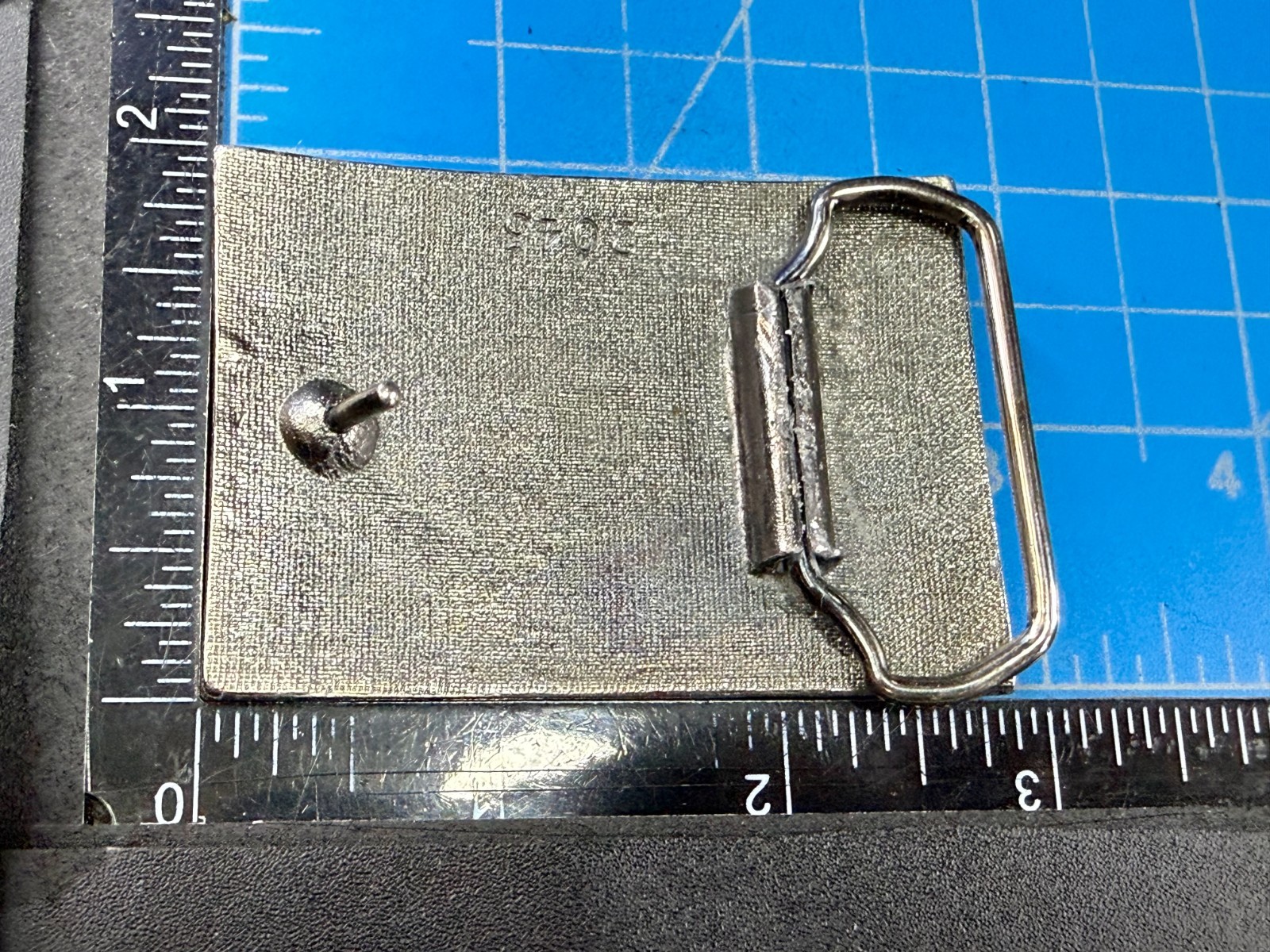 Levi Strauss Co Label Original Riveted Promo Vintage Green Enameled Belt Buckle  thumbnail 5