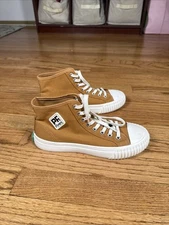 PF Flyers Center Hi Women's 7.5 Sneakers Hi-Tops Sandlot Canvas Brown Shoes