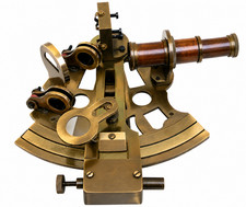 Antique Brass Working Marine Sextant Collectible Vintage Nautical Ship Astrolabe