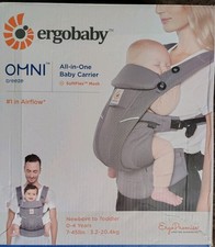 Ergobaby All Carry Positions Breathable Mesh Baby Carrier NEW Grey