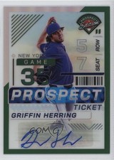 2024 Panini Prospect Edition Green Prizm Signatures Griffin Herring Auto 1eh5
