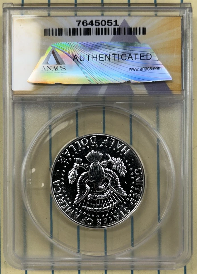 1966 Kennedy half dollar SMS FS-901 no fg SP66 mint error - Image 2 of 2