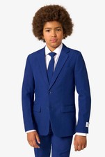 Opposuits Youth Suit Slim Fit Navy Royal, 3 Piece, Size 14Y, Boys, Classy, New