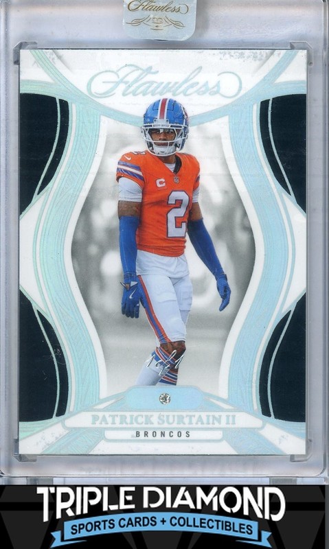 2025 Panini Flawless Patrick Surtain II Diamond Gem Platinum #1/1 Broncos C25