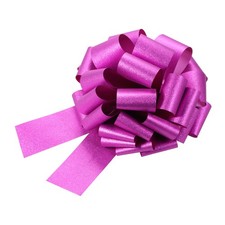 2pcs 16 Inch Large Pull Bow Gift Wrapping Big Pull Bows Ribbon Rose Red