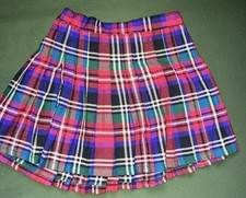 The Children  s Place Pleated Plaid Girls Skirt Size 5 Elastic Waistband