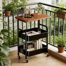 3-Tier Narrow Console Side Table Entryway Hallway Furniture Home Office