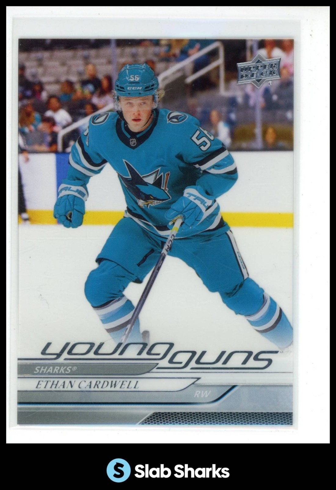 2024 UPPER DECK #459 ETHAN CARDWELL CLEAR CUT YOUNG GUNS RC ROOKIE