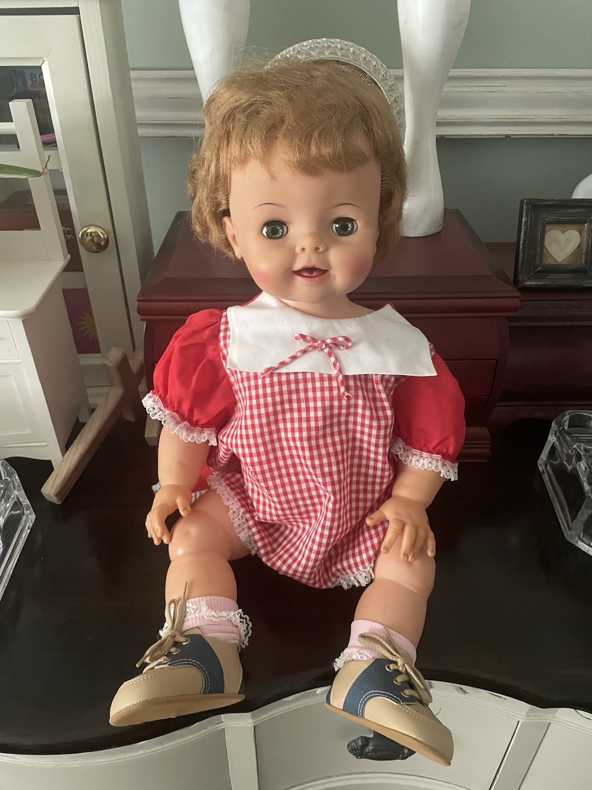 Vintage Ideal Doll Bibsy Baby 22IN 1960s