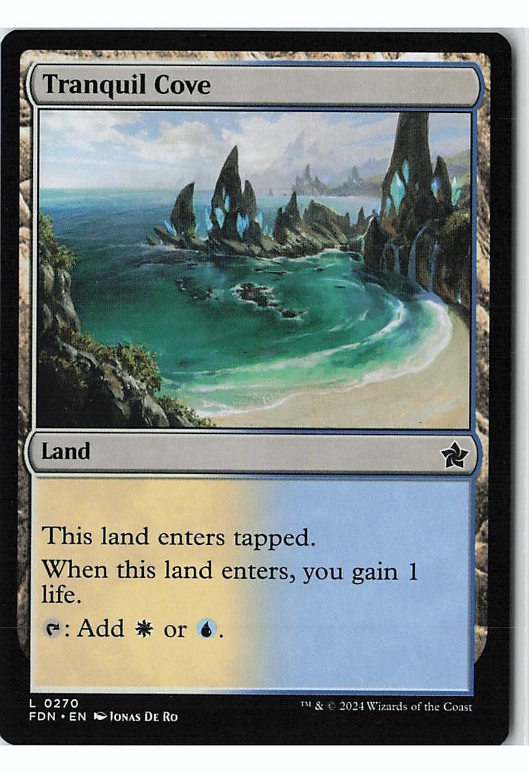 Tranquil Cove 270 Land Foundations Magic: The Gathering Lightly Played