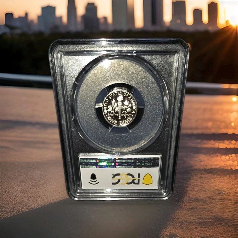 1988 S 10C Roosevelt Dime Proof PCGS PR69DCAM 56926189 - Image 2 of 2