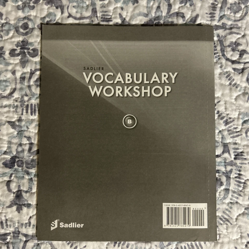 Sadlier Oxford Vocabulary Workshop Unit Test Booklet Level B - Image 3 of 3