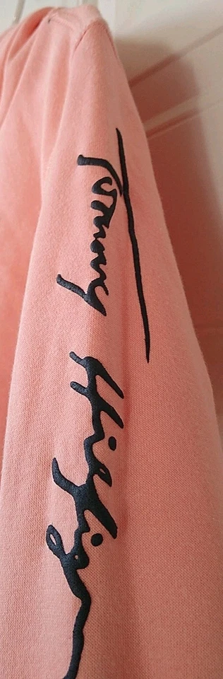 SUDADERA CON CAPUCHA TOMMY HILFIGER MELOCOTÓN NIÑO, TALLA 4T Foto 2 de 3