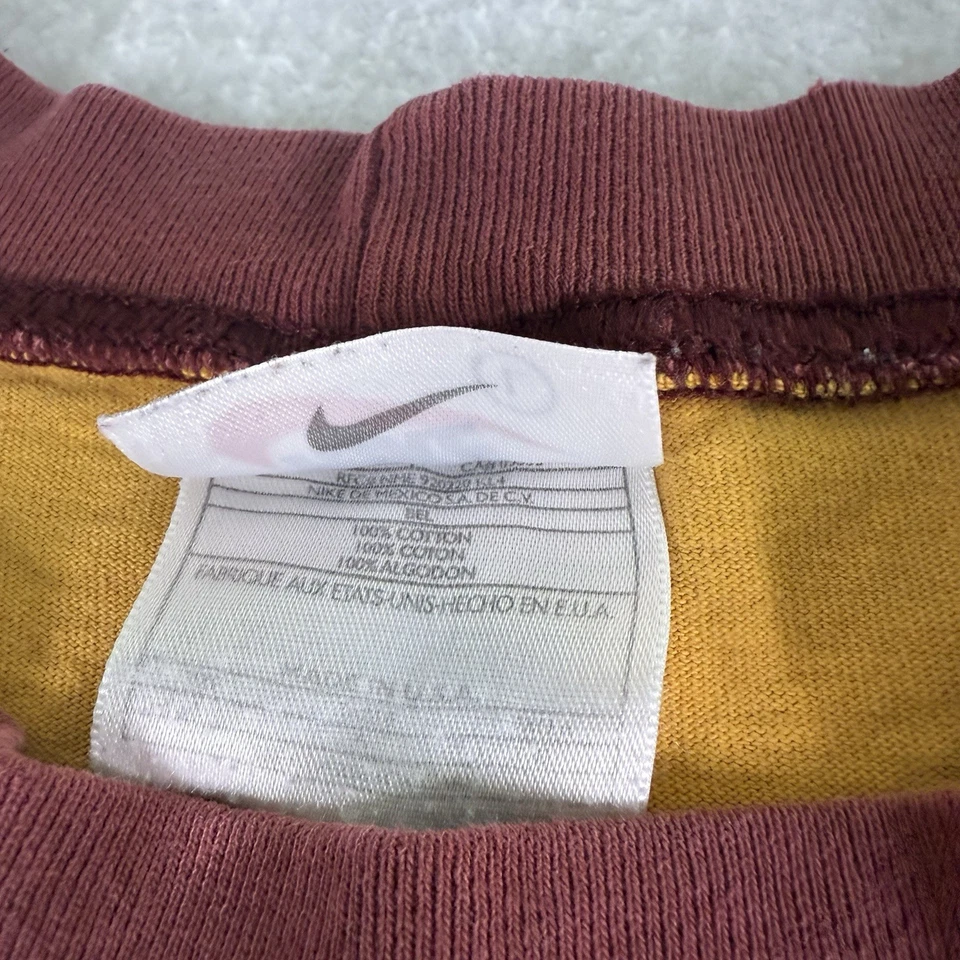 VINTAGE 90s Made In USA Raglan Blank Nike T-Shirt Size L Distressed - Image 3 of 4