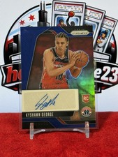 2024-25 Prizm Rookie Auto Blue #RSI-KGW Kyshawn George #/49 Wizards RC QW