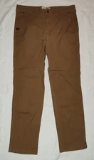 NICE Duck Camp Mens Stretch Canvas Brown Duck Jeans 36X32 EXCELLENT USED!
