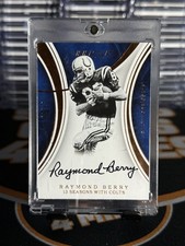 2016 Immaculate Raymond Berry Auto /13 #RB Colts HOF