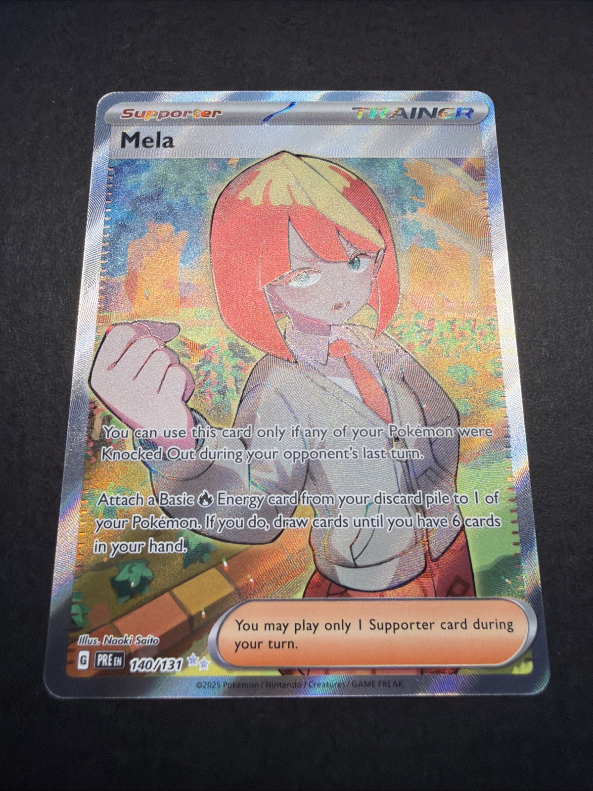 Mela #140 Pokemon Prismatic Evolutions