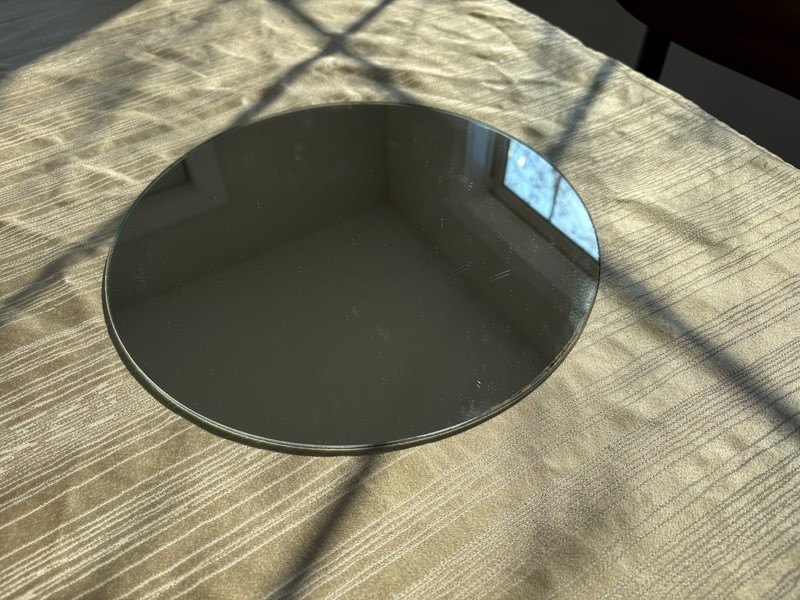 Round Mirror 12" Diameter for Frame or Table Top