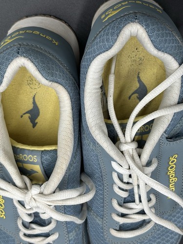 KangaROOS Signature Zippered Pocket Sides Women’s Sneakers Size 8.5 Blue Yellow - Picture 9 of 18