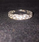 Ring Sz 5 Buy 2 For Guards Mens Womens White Sapphire Wedding Engagement Band