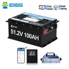 DC HOUSE 48V 100Ah LiFePO4 Battery with 18A Charger Bluetooth Monitor Metal Case