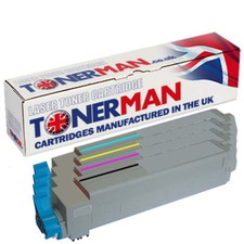 Toners for OKI C9600 C9650 C9800 C9850 42918913,4,5,6 Full Set UK Reman.