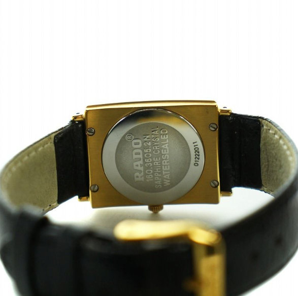 NEAR MINT] Rado Florence 160.3605.2N Date Black Dial Quartz