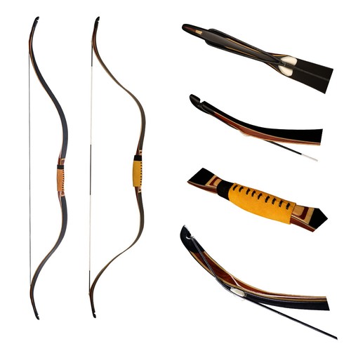 54in. 20-50lbs Handmade Laminated Traditional Crimea Tatar Recurve bow Archery - Picture 3 of 21