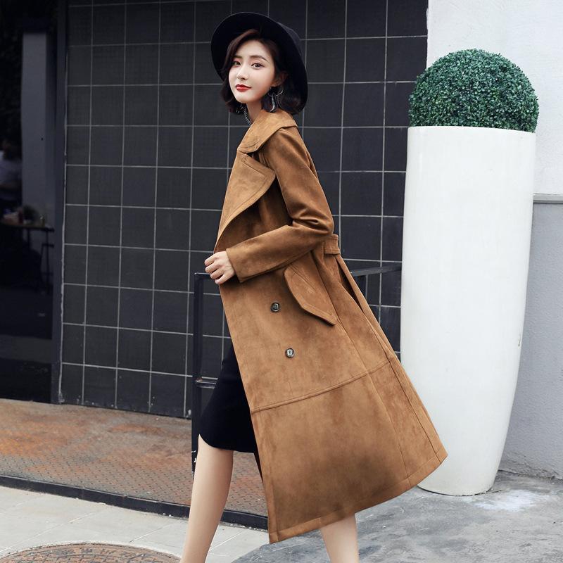 ジャケット・アウター FUGA Fake suede leather trench coat FUGA Fake suede leather trench coat（ÇUWALL New Season Black