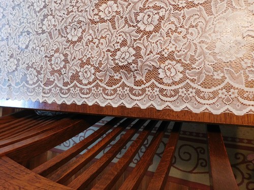 MICHELLE DESIGNABLES, 40 X 84, 1 WHITE LACE PANEL - Picture 7 of 8