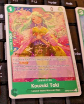 ONE PIECE ENGLISH CARD GAME CARTE PRE RELEASE Kouzuki Toki OP02-031 EN JCC MINT