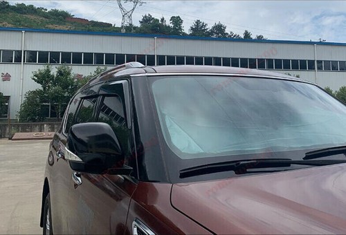 Para Infiniti QX80 2014-2024 viseras de viento protector contra la lluvia deflectores de ventilación - Imagen 9 de 11