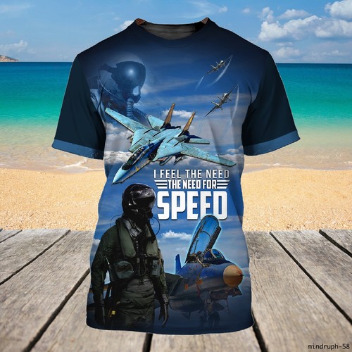 I Feel The Need - Speed Classic Unisex T-Shirt 3D For Men Women Size S-5XL - Picture 2 of 6