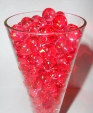 Red Water Beads Centerpiece Vase Filler - BULK  1 pound $ saving makes 12 gal