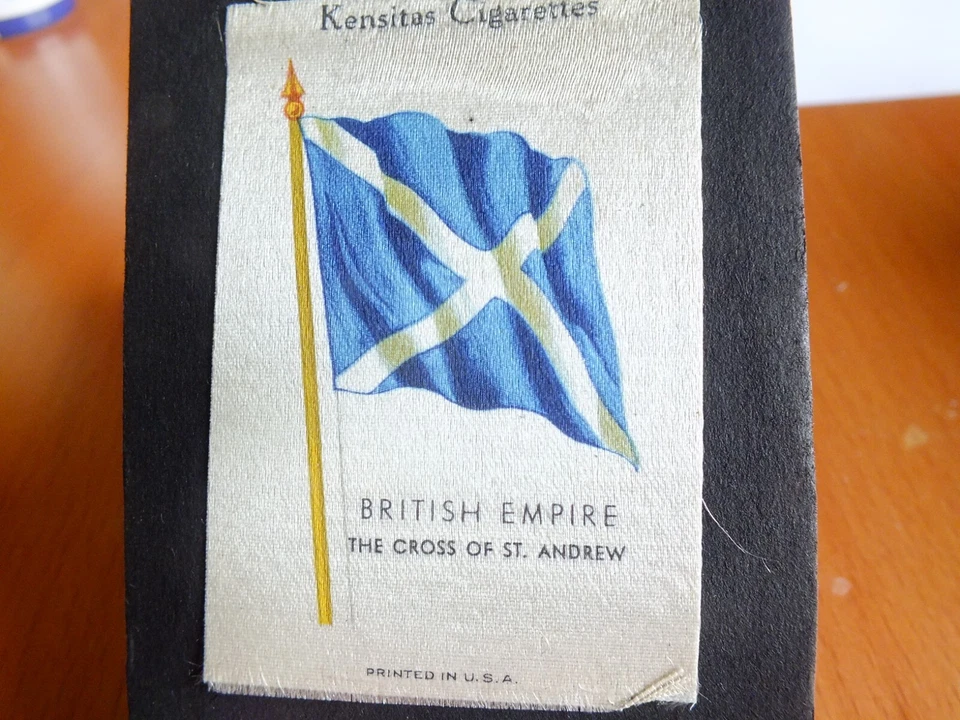 31 Old Kensitas Cigarette Silks British Empire Flags In Cambrian Album - Image 2 of 4
