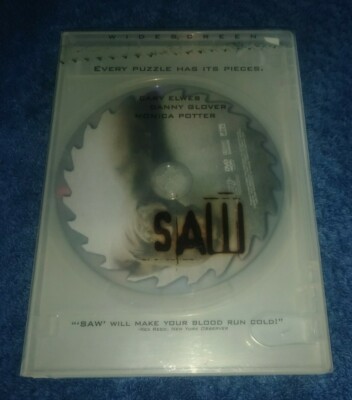 Saw DVD With Bonus DVD Wide-screen Cary Elwes Danny Glover James Wan