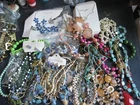 LOT OF COSTUME JEWELRY ABOUT 8 LBS VINTAGE MIXED AS IS NO RETURNS