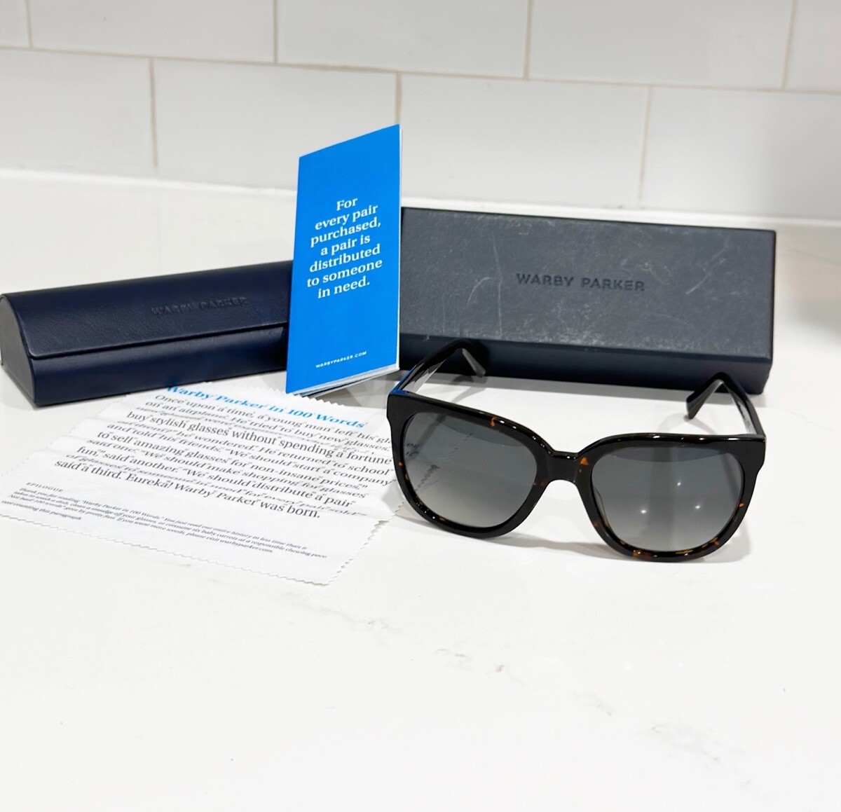 Warby Parker Sunglasses REILLY 200 55-19-145 Tortoise Frames