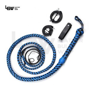 Details about / BULL WHIP 04 TO 12 Feet 16 Plaits Cow Hide Black Color Leather CUSTOM BULLWHIP