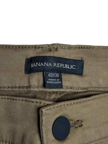 Banana Republic Men's 40x30 Tan 5 Pocket Pant Slim Fit Stretch New With Tags NWT - Picture 7 of 11